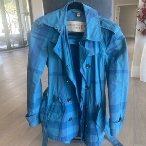 Burberry Brit rain trench coat.